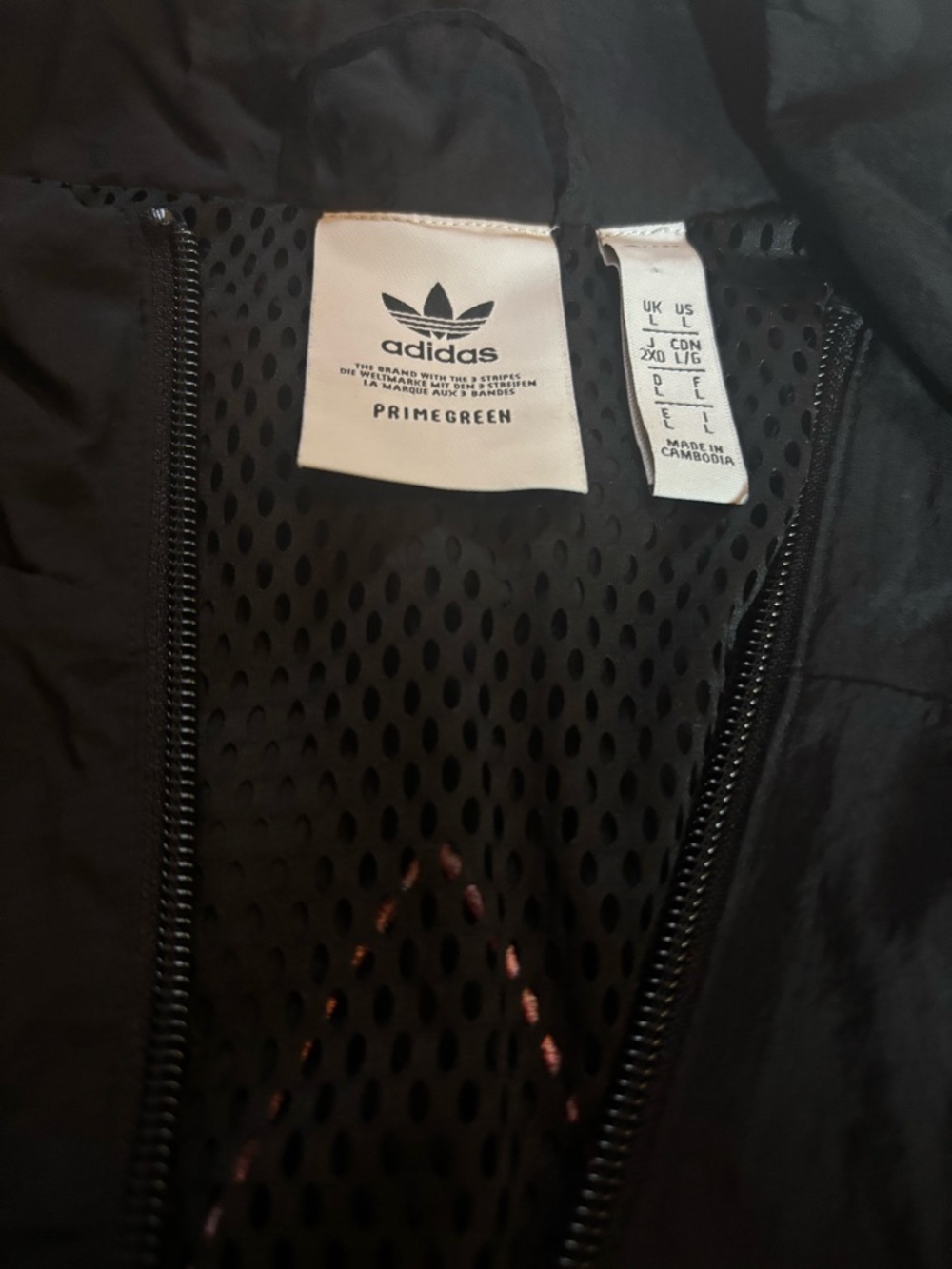 Adidas Originals Adicolor Shattered Trefoil Track Windbreaker with Multicolor, L - Picture 7 of 9